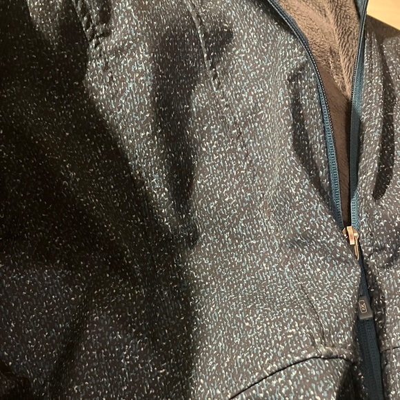 Sparkly Dark Teal Hooded Jacket - Picture 9 of 10